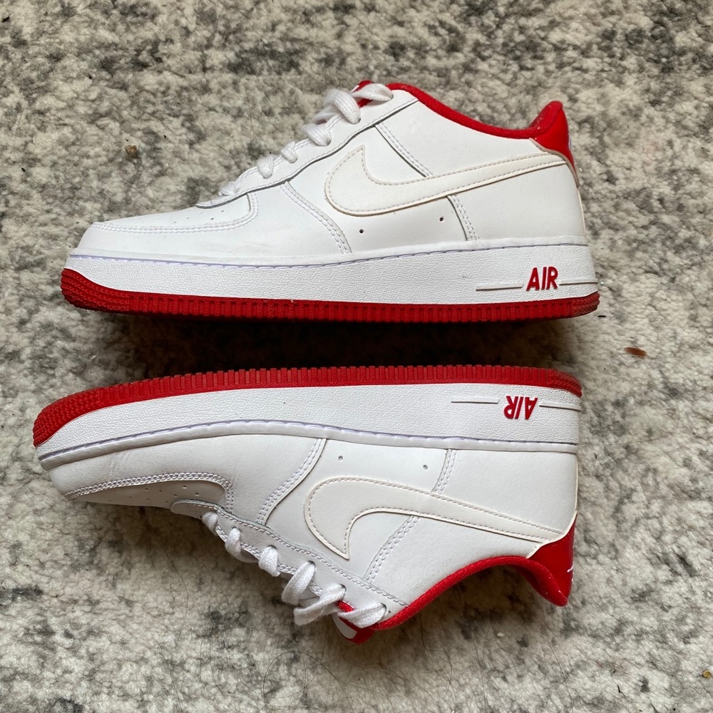 NIKE AIR FORCE 1 Sneaker AF1 White & Red